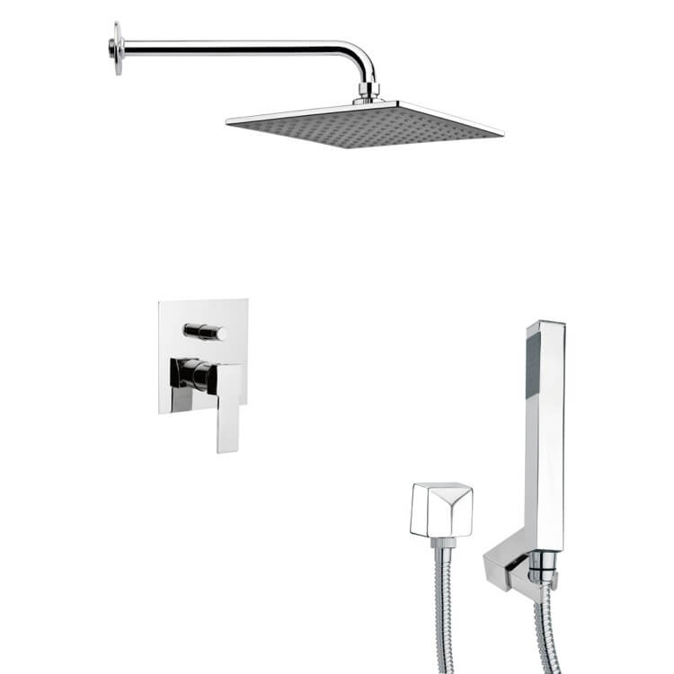 Nameeks SFH6110 Remer Square Modern Shower System - Chrome