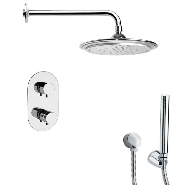 Nameeks SFH6407 Remer Polished Chrome Thermostatic Shower Faucet with Hand Shower - Chrome