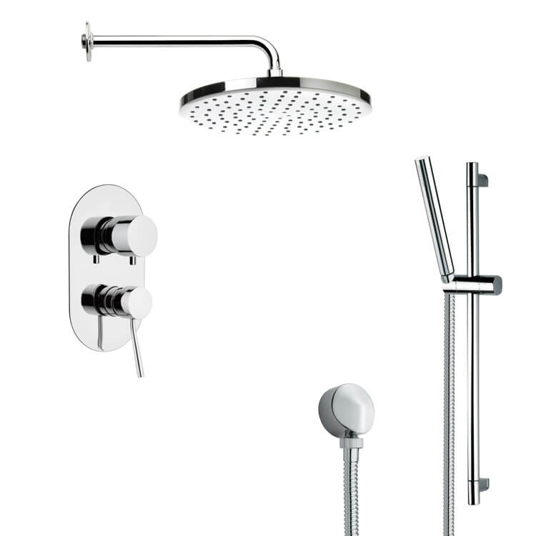 Nameeks SFR7046 Remer Round Polished Chrome Shower Faucet Set - Chrome