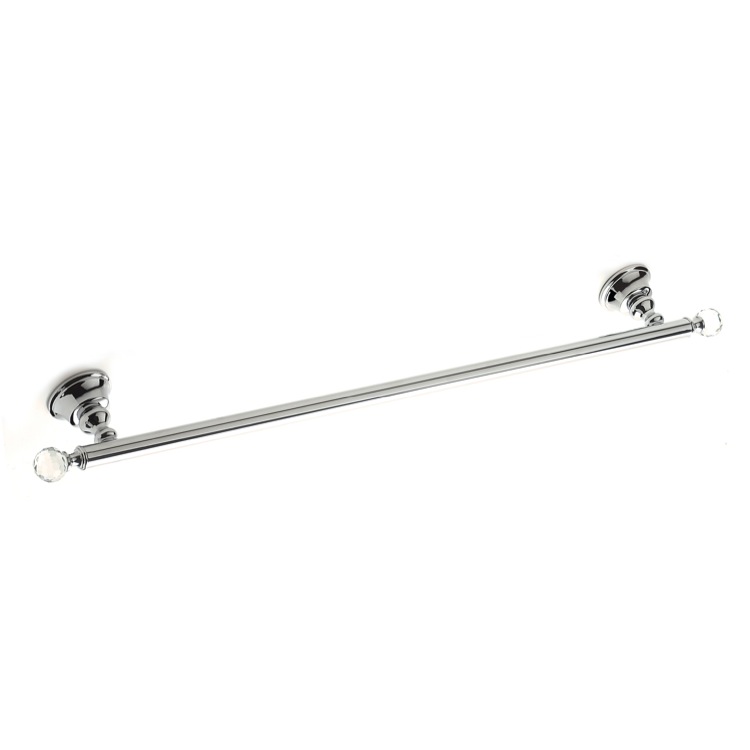 Nameeks SL05-08 StilHaus Chromed Brass 24 Inch Towel Bar with Crystals - Chrome