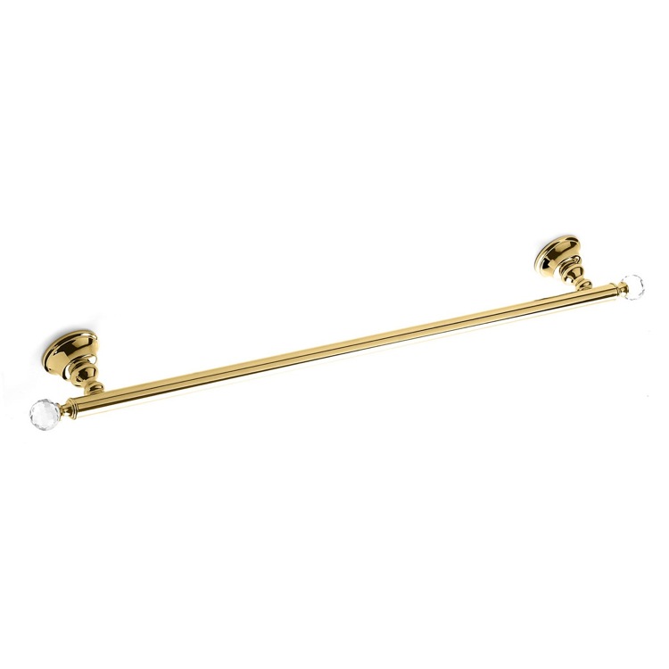 Nameeks SL05-16 StilHaus Gold Brass 24 Inch Towel Bar with Crystals - Gold