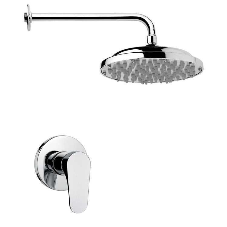 Nameeks SS1029 Remer Modern Polished Chrome Shower Faucet Set - Chrome - Click Image to Close