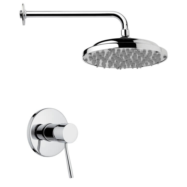 Nameeks SS1030 Remer Modern Polished Chrome Shower Faucet Set - Chrome