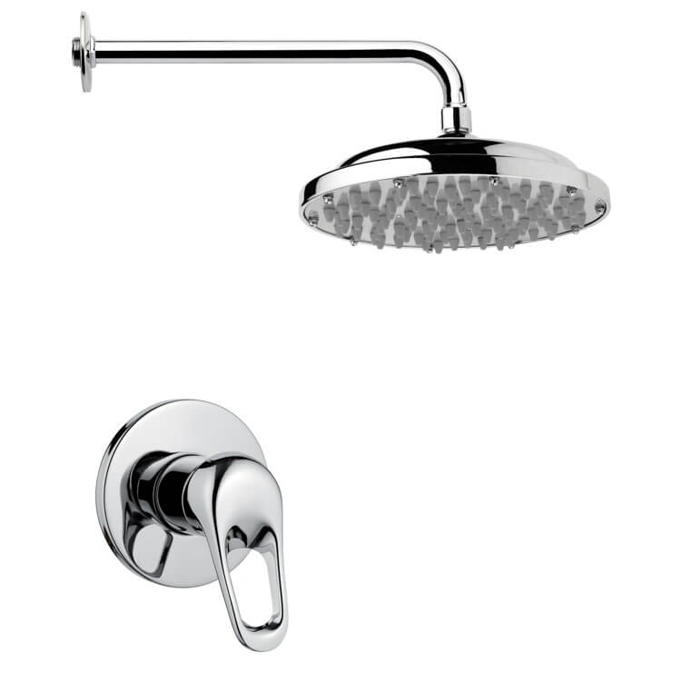 Nameeks SS1031 Remer Modern Polished Chrome Shower Faucet Set - Chrome