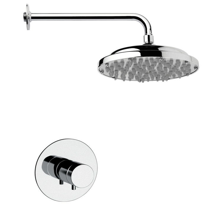 Nameeks SS1033 Remer Modern Polished Chrome Shower Faucet Set - Chrome - Click Image to Close