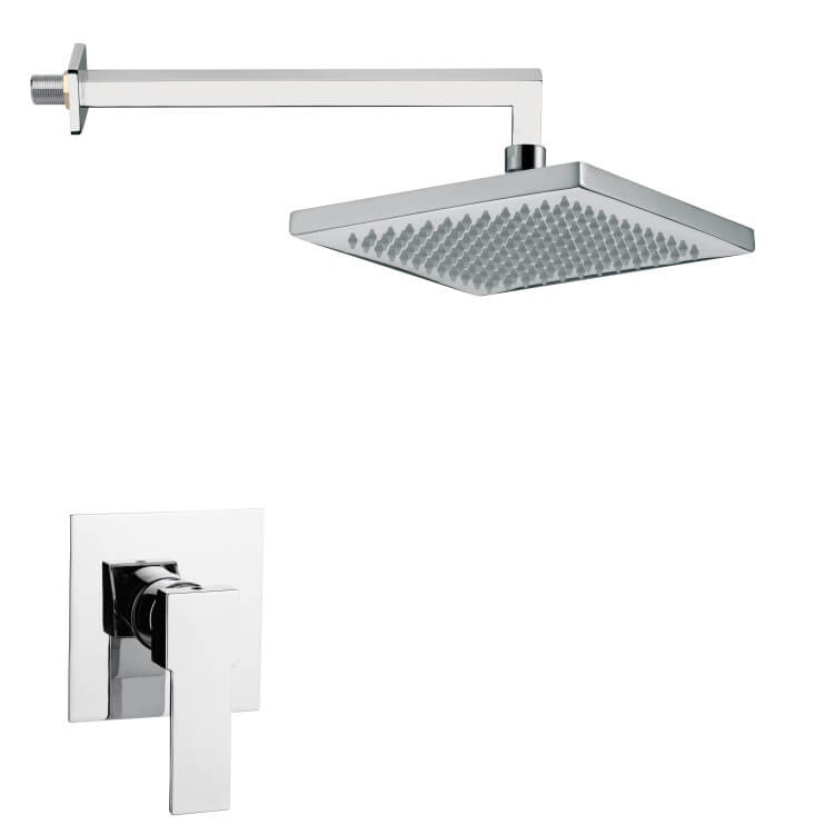 Nameeks SS1299 Remer Contemporary Rectangular Shower Faucet Set - Chrome