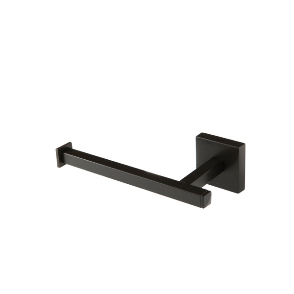 Nameeks U11-23 StilHaus Square Matte Black Toilet Paper Holder - Black