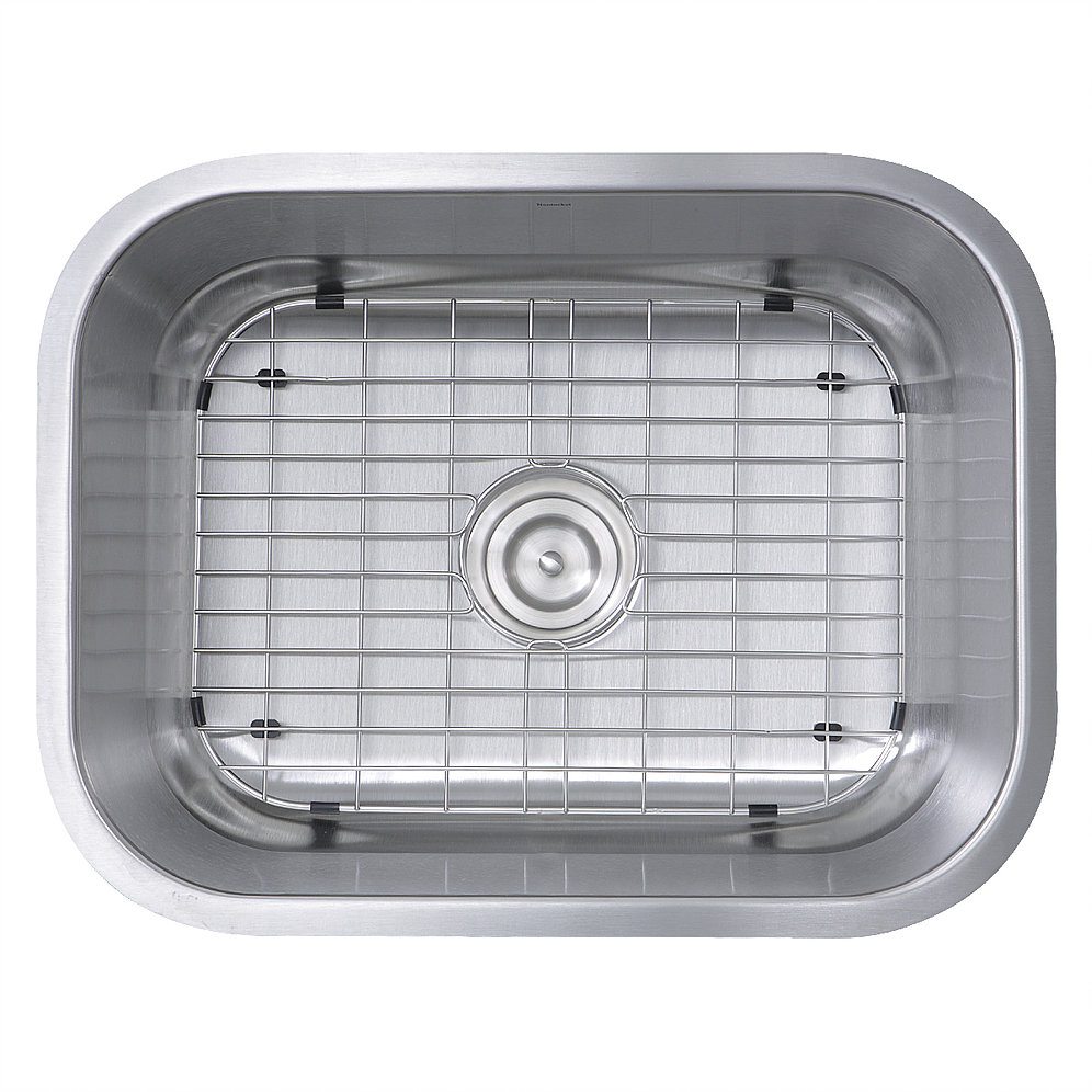 Nantucket Sinks NS09i-16 NS09i-16 - 23 Inch Small Rectangle Single Bowl Undermount Stainless Steel Kitchen Sink, 16 Gauge