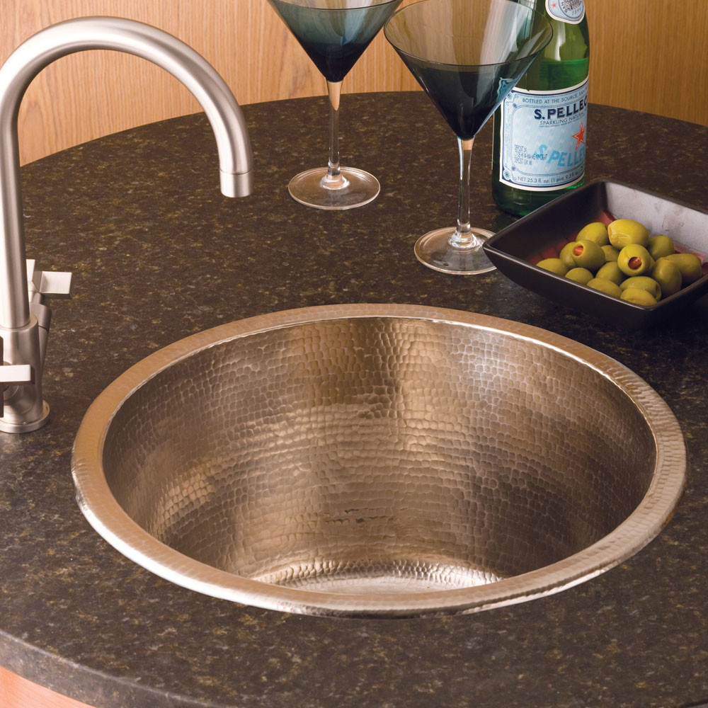 Native Trails CPS551 Redondo Grande Bar Sink - Brushed Nickel - Click Image to Close