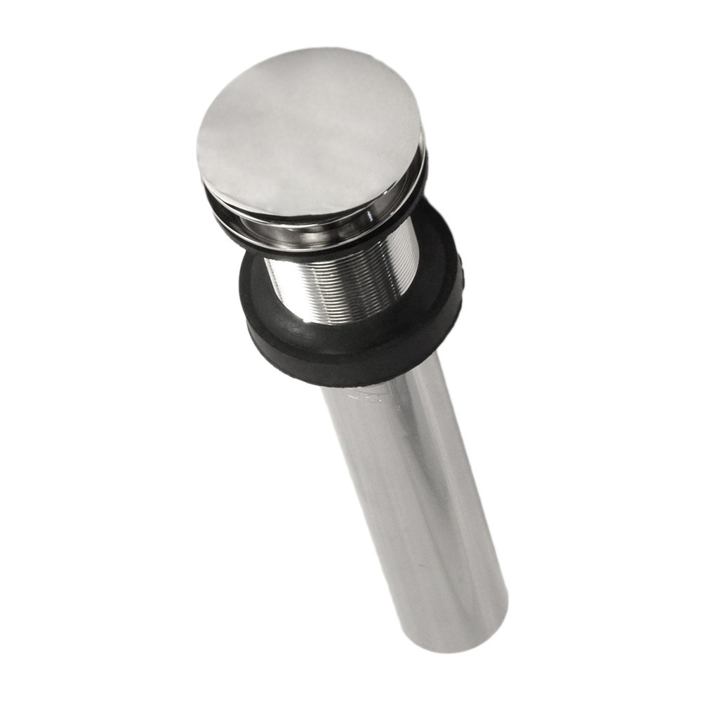 Native Trails DR130-CH Push to Seal Dome, 1.5" Sink Drain - Chrome - Click Image to Close