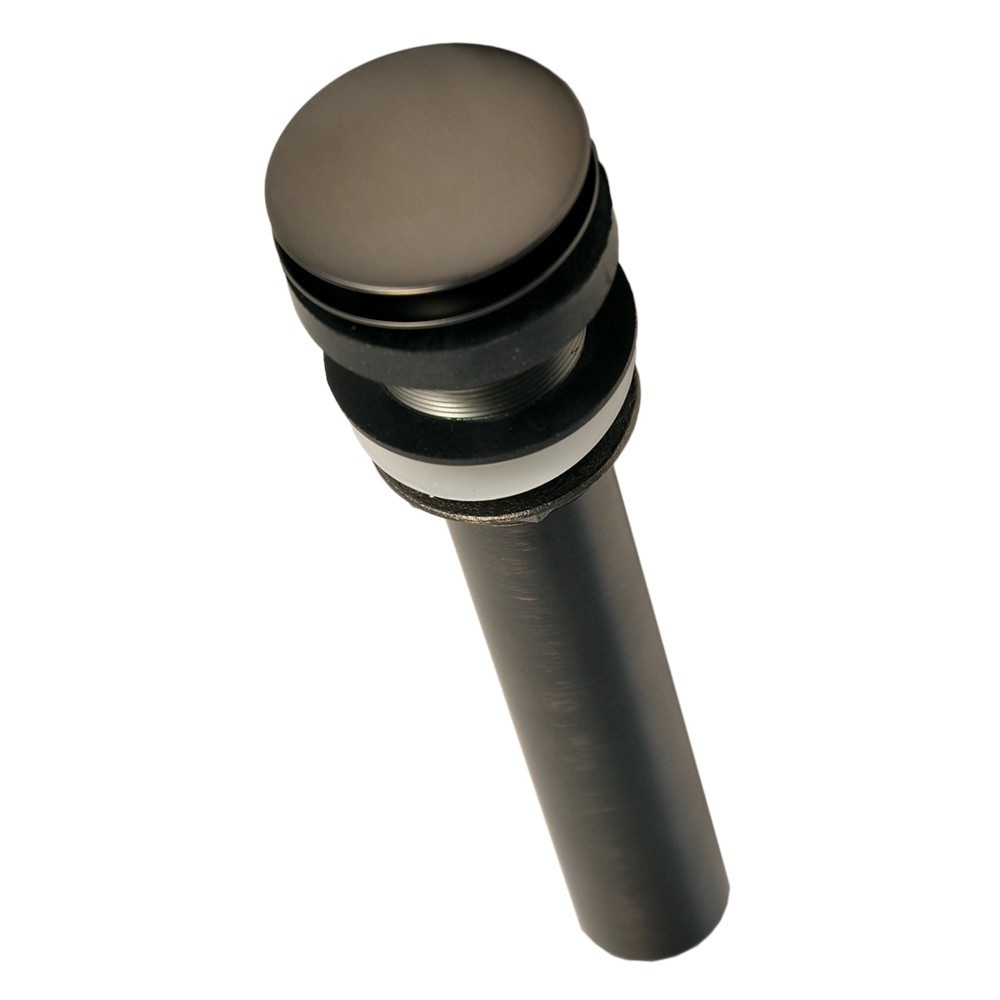 Native Trails DR130-ORB Push to Seal Dome, 1.5" Sink Drain - Rubbed Bronze - Click Image to Close