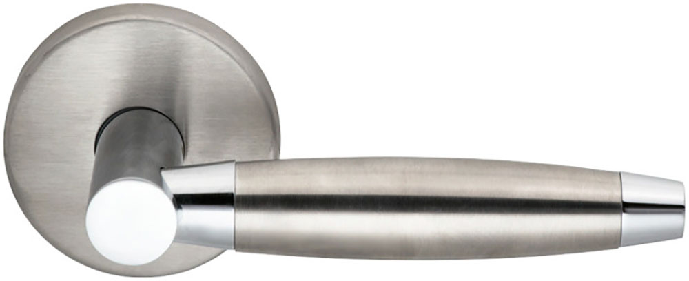 Omnia 15/00.PA32D Stainless Steel Passage Latchset US32D Door Lever - Satin Stainless Steel