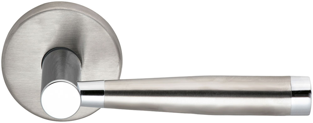Omnia 18/00.PA32D Stainless Steel Passage Latchset US32D Door Lever - Satin Stainless Steel