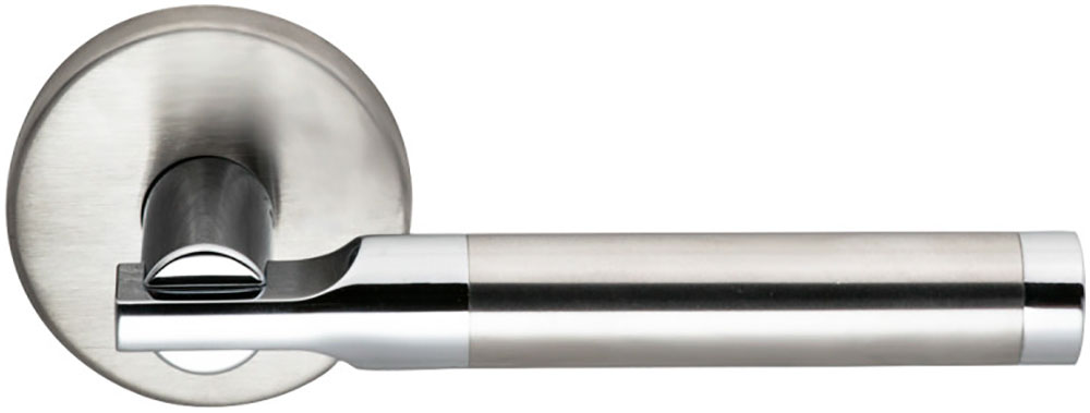 Omnia 23/00.PA32D Stainless Steel Passage Latchset US32D Door Lever - Satin Stainless Steel