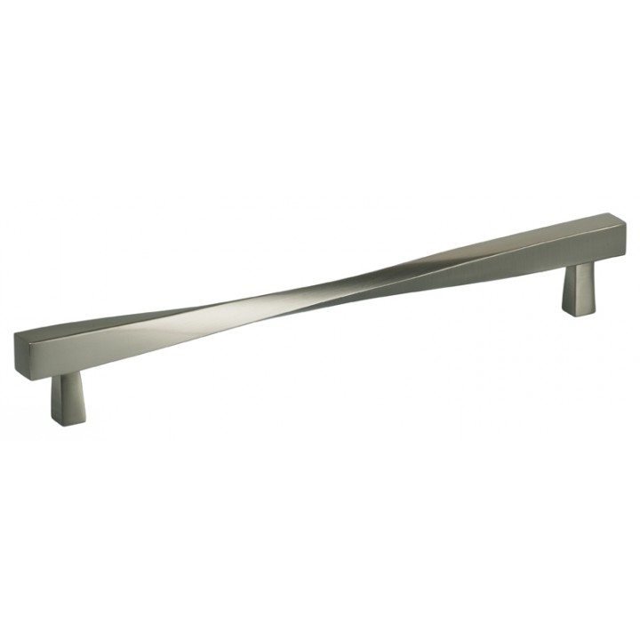 Omnia 9009/220 Cabinet Pull 8-5/8" CC - Satin Nickel Plated - Click Image to Close