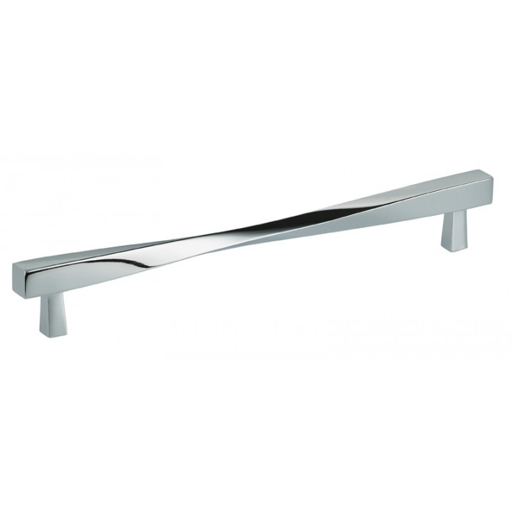 Omnia 9009/220 Cabinet Pull 8-5/8" CC - Polished Chrome Plated - Click Image to Close