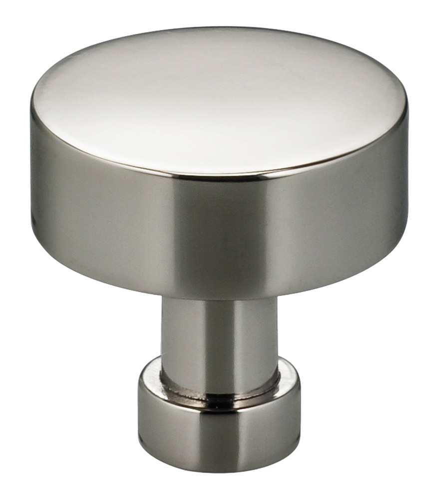 Omnia 9035/25.14 Ultima III 1" Dia. Cabinet Knob - Polished & Lacquered Nickel