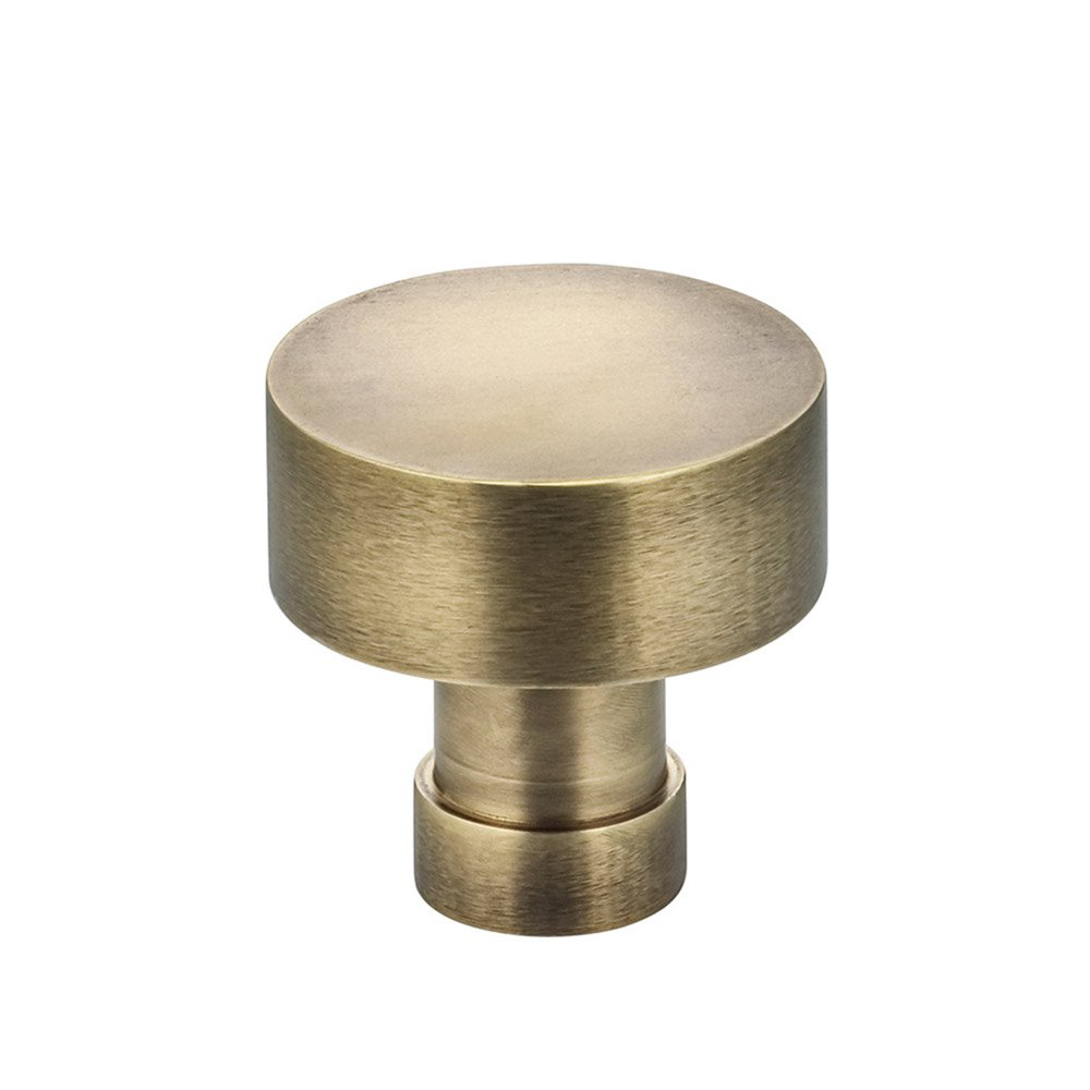 Omnia 9035/25.5 Ultima III 1" Dia. Cabinet Knob - Antique Brass