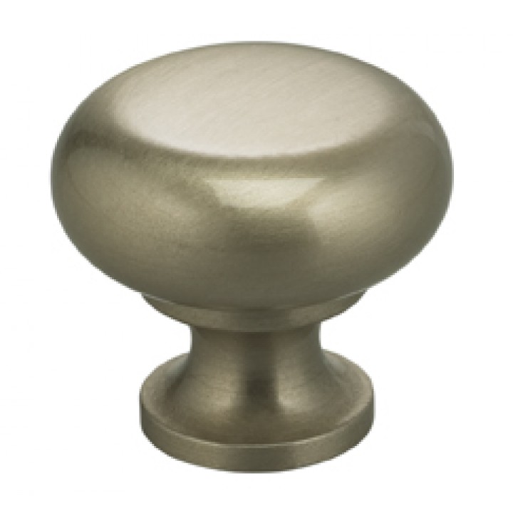 Omnia 9100/25 Cabinet Knob 1" dia - Satin Nickel Plated