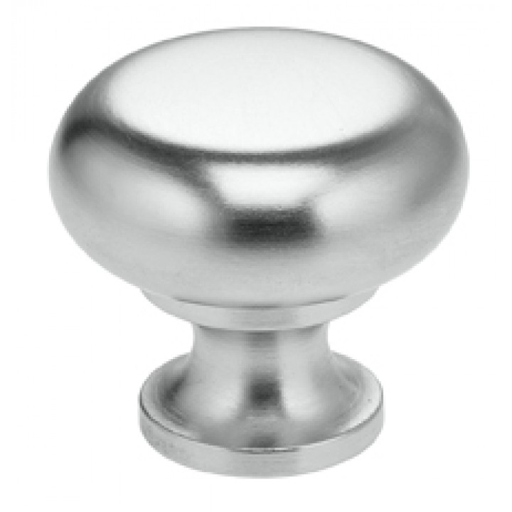 Omnia 9100/25 Cabinet Knob 1" dia - Satin Chrome Plated