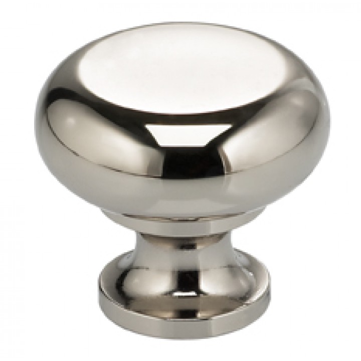 Omnia 9100/31 Cabinet Knob 1-7/32" dia - Polished Nickel Plated - Click Image to Close