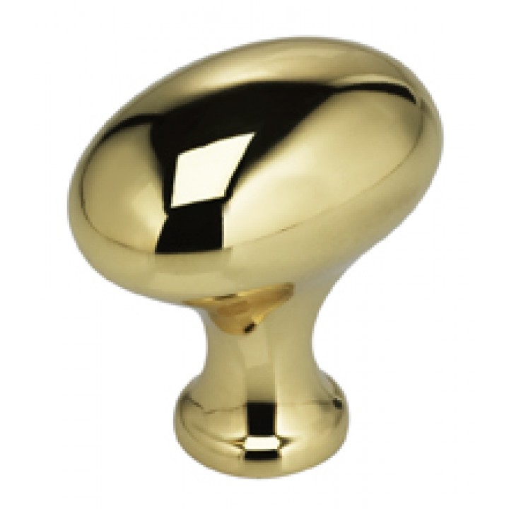 Omnia 9105/30 Cabinet Knob 1-3/16" dia - Polished Brass