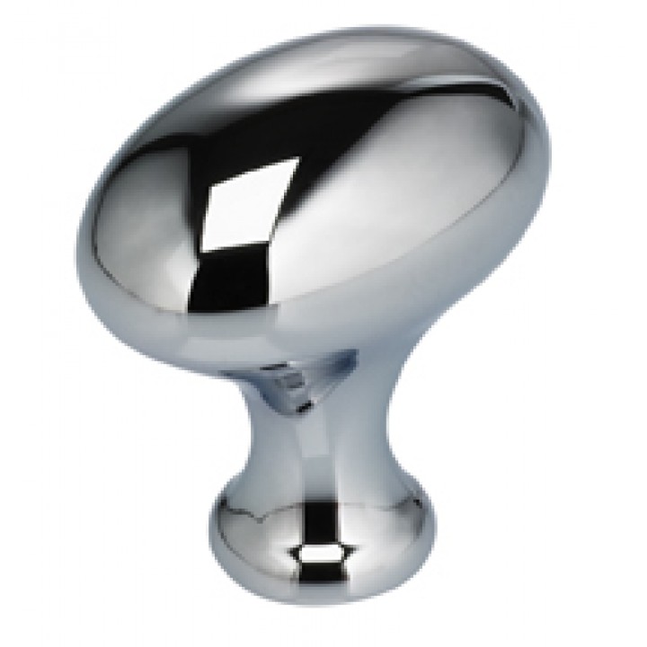 Omnia 9105/35 Cabinet Knob 1-3/8" dia - Polished Chrome Plated