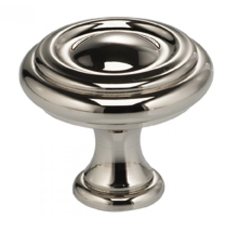 Omnia 9141/40 Cabinet Knob 1-9/16" dia - Polished Nickel Plated - Click Image to Close