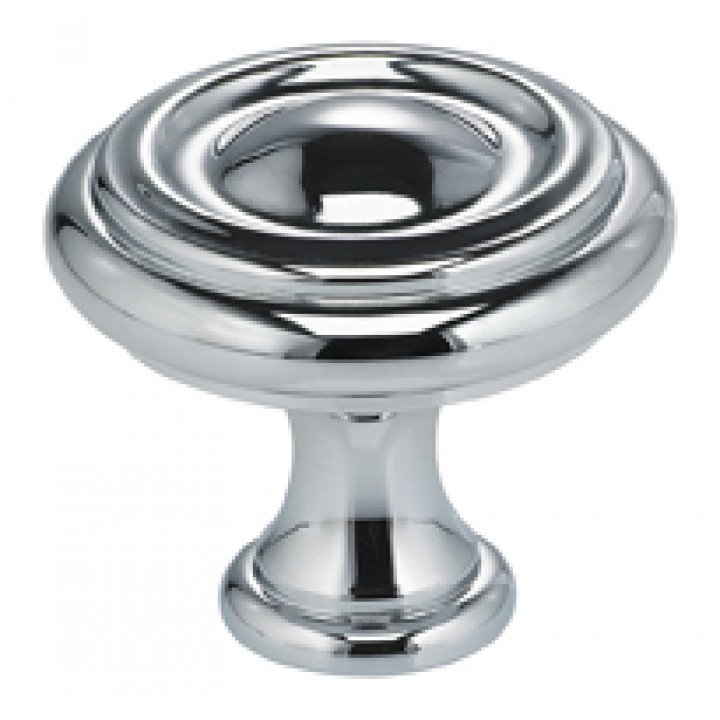 Omnia 9141/40 Cabinet Knob 1-9/16" dia - Polished Chrome Plated