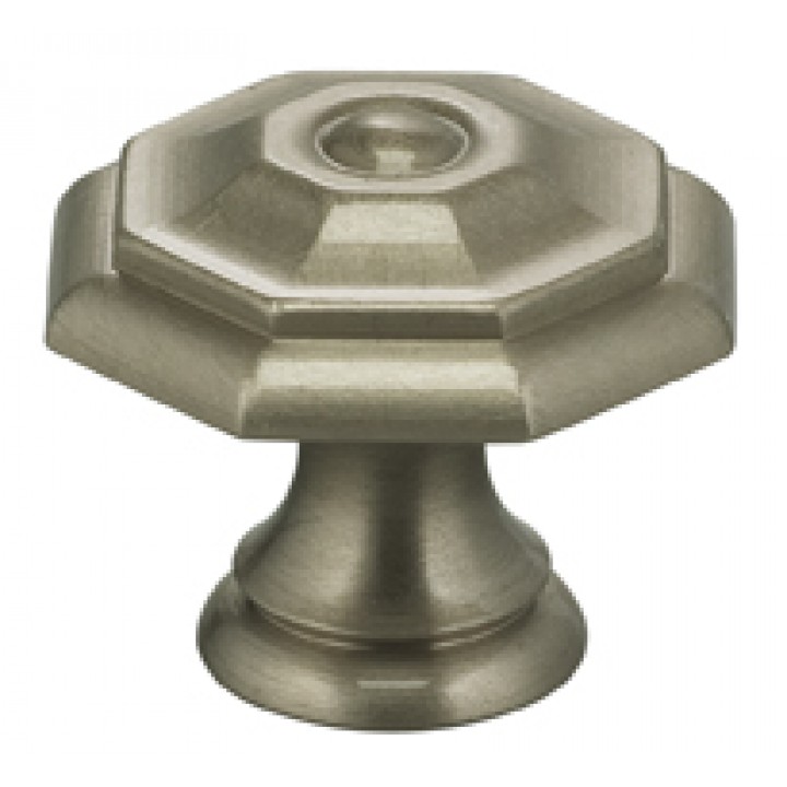 Omnia 9145/25 Cabinet Knob 1" dia - Satin Nickel Plated