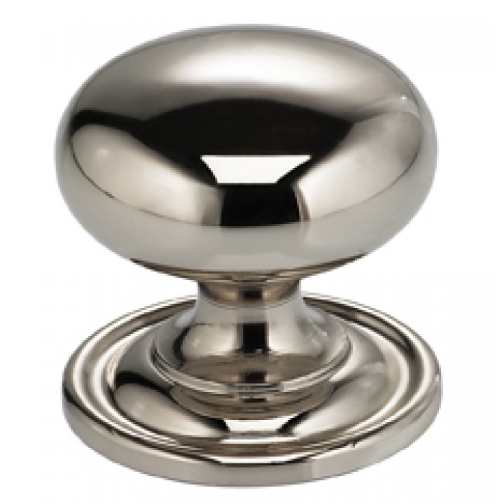 Omnia 9158/30 Cabinet Knob 1-3/16" dia - Polished Nickel Plated