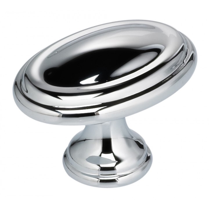 Omnia 9163/30 Cabinet Knob 1-3/16" dia - Polished Chrome Plated