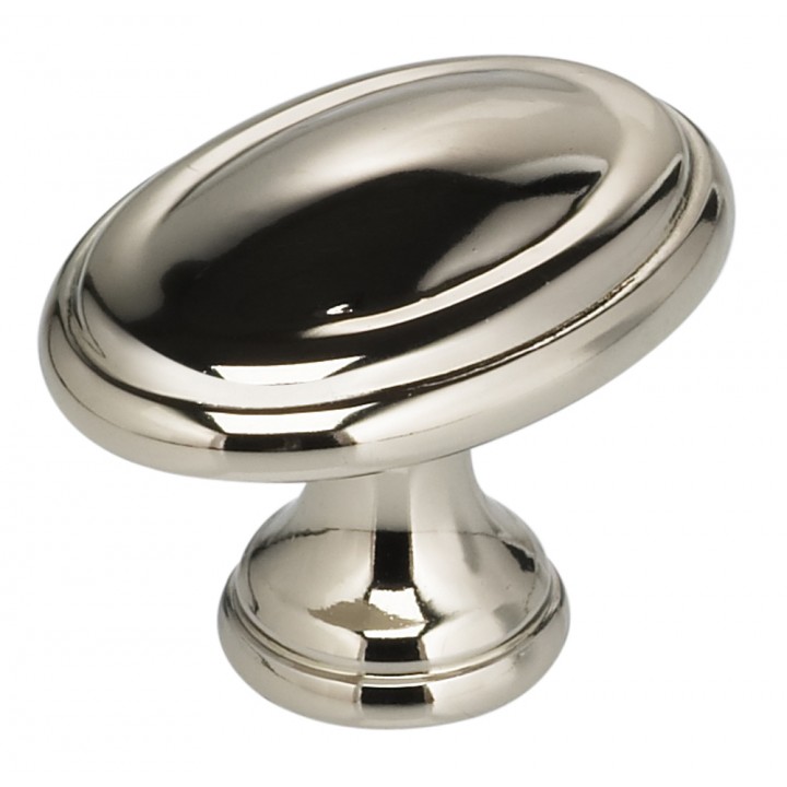 Omnia 9163/35 Cabinet Knob 1-3/8" dia - Polished Nickel Plated - Click Image to Close