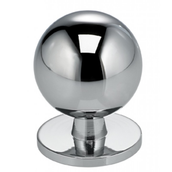 Omnia 9165/35 Cabinet Knob 1-3/8" dia - Polished Chrome Plated