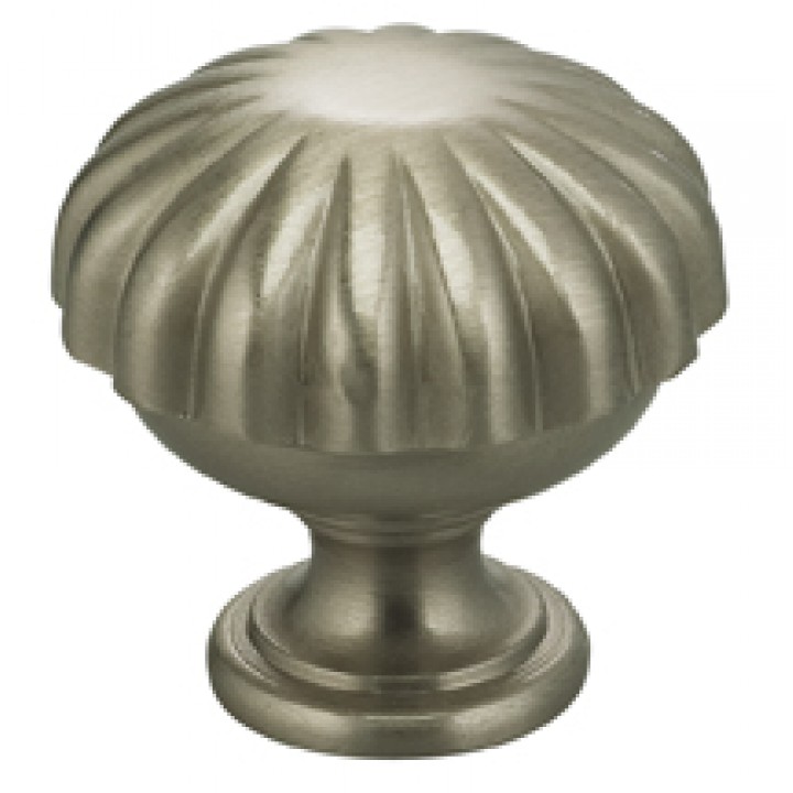 Omnia 9168/25 Cabinet Knob 1" dia - Satin Nickel Plated