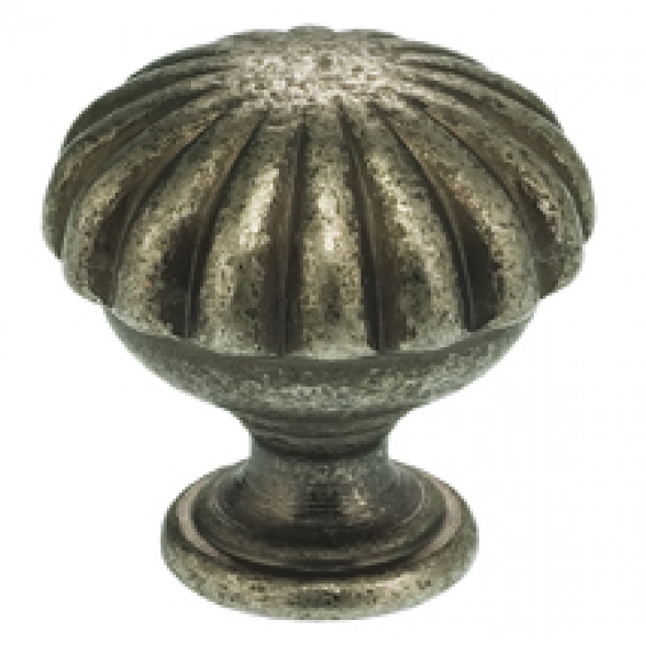 Omnia 9168/25 Cabinet Knob 1" dia - Vintage Iron