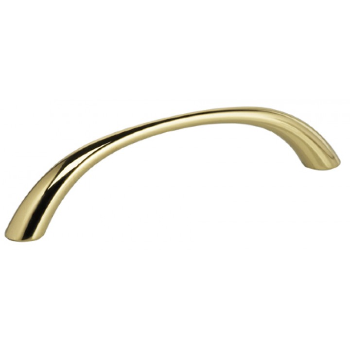 Omnia 9400/96 Cabinet Pull 3-3/4" CC - Polished Brass