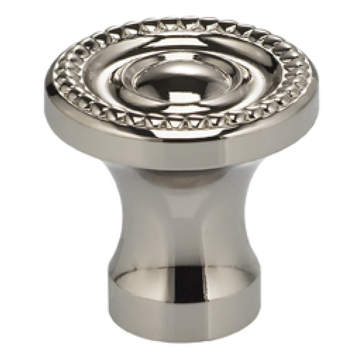 Omnia 9430/25 Cabinet Knob 1" dia - Polished Nickel Plated