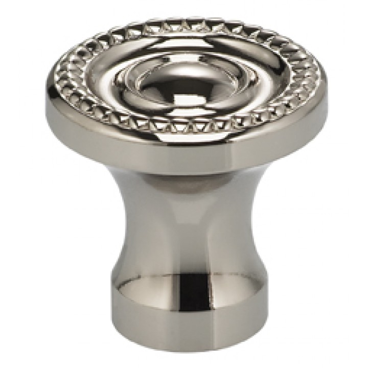 Omnia 9430/32 Cabinet Knob 1-1/4" dia - Polished Nickel Plated - Click Image to Close