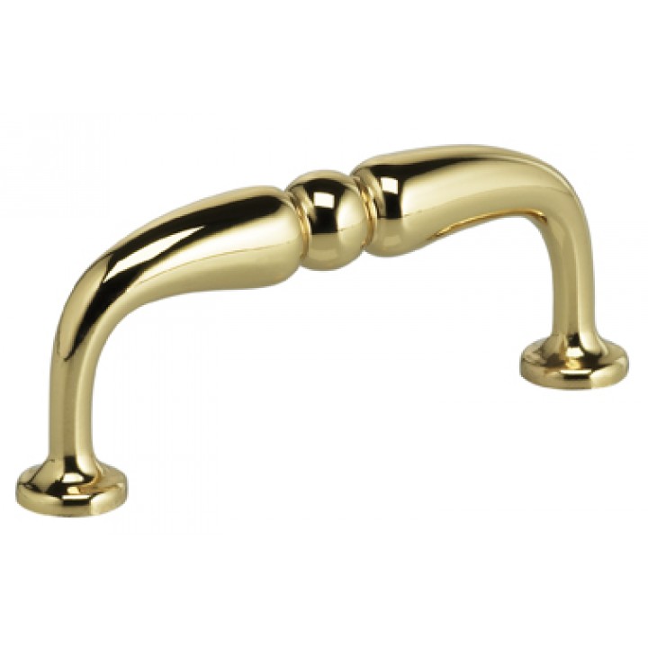 Omnia 9431/76 Cabinet Pull 3" CC - Polished Brass