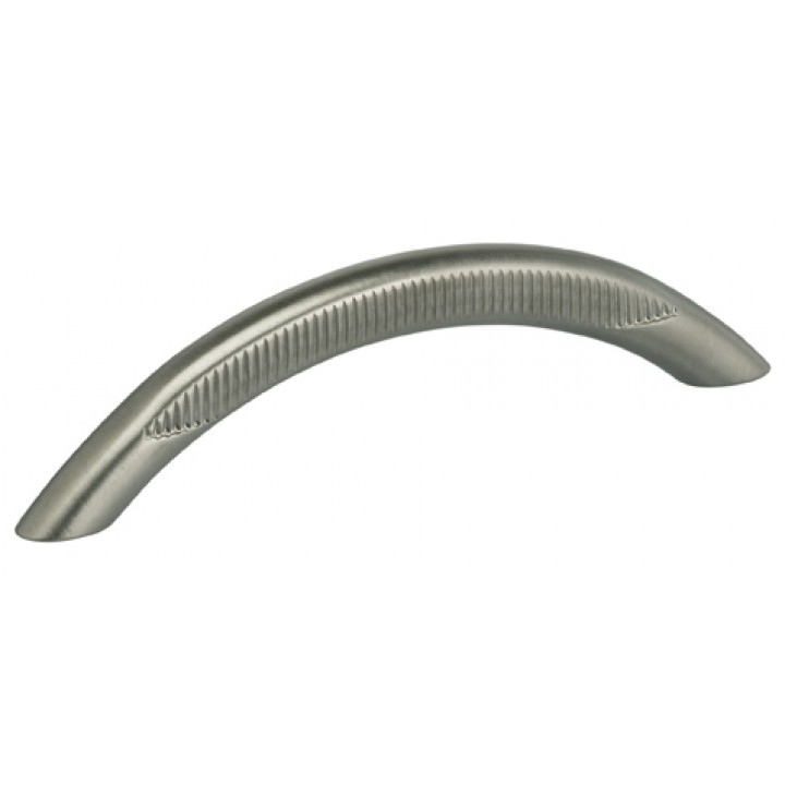 Omnia 9449/96 Cabinet Pull 3-3/4" CC - Satin Stainless Steel - Click Image to Close