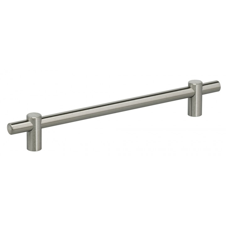 Omnia 9458/192 Cabinet Pull 7-5/8" CC - Satin Stainless Steel - Click Image to Close