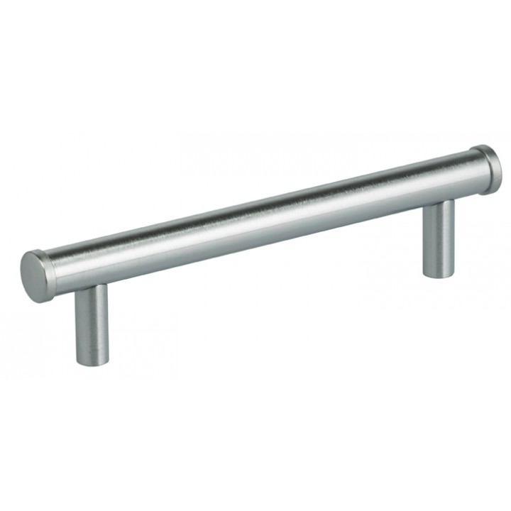 Omnia 9464/100 Cabinet Pull 4" - Satin Chrome Plated - Click Image to Close