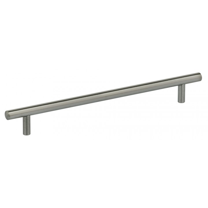 Omnia 9464/192 Cabinet Pull 7-5/8" CC - Satin Stainless Steel - Click Image to Close