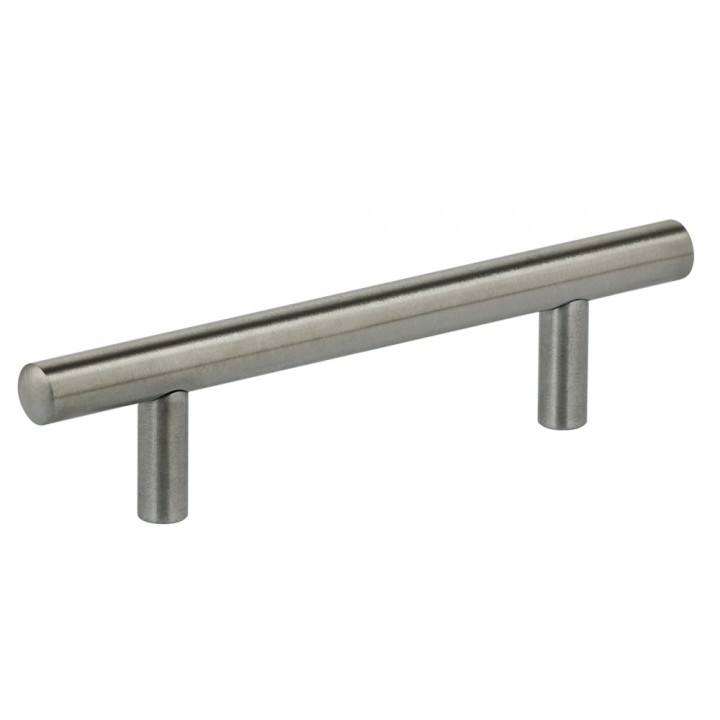Omnia 9464/76 Cabinet Pull 3" CC - Satin Stainless Steel - Click Image to Close