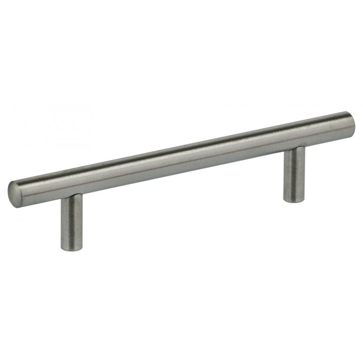 Omnia 9464/96 Cabinet Pull 3-3/4" CC - Satin Stainless Steel - Click Image to Close