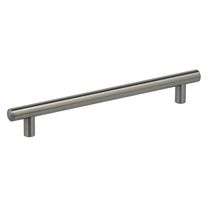 Omnia 9465/192 Cabinet Pull 7-5/8" CC - Satin Stainless Steel - Click Image to Close