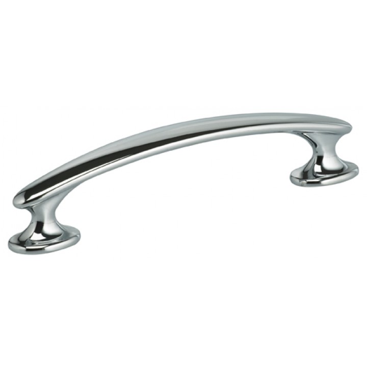 Omnia 9522/102 Cabinet Pull 4" CC - Polished Chrome Plated - Click Image to Close
