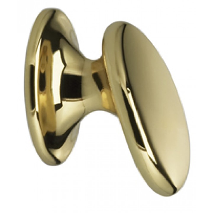 Omnia 9523/30 Cabinet Knob 1-3/16" - Polished Brass