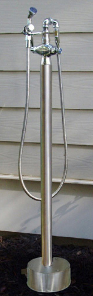 Outdoor Shower FSHS-50-HC Free Standing Hot and Cold Shower - Click Image to Close
